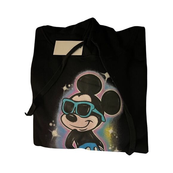 Black Disney Mickey Mouse Hoodie Sweatshirt - Picture 3 of 10